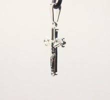 Load image into Gallery viewer, 925 Sterling Silver Dainty Detailed Budded Crucifix Cross Pendant