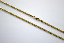 Load image into Gallery viewer, 14K Authentic Solid Yellow Gold Miami Cuban Link Chain Necklace Men 3mm / 18~30"
