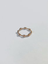 Load image into Gallery viewer, 14K Solid Gold Handmade Mini Hearts Ring Band