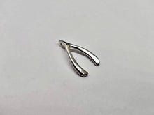 Load image into Gallery viewer, 925 Sterling Silver Large Plain Wishbone Pendant 15/16 Inch (24mm) Tall
