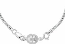 Load image into Gallery viewer, Stamped 925 Sterling Silver Magnetic Clasp Converter for Necklaces 6mm 7mm 9mm