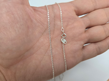 Load image into Gallery viewer, 925 Sterling Silver Solid Long Curb Link Chain Necklace Bracelet 1.5mm 7" to 30"