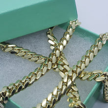 Load image into Gallery viewer, Authentic 14K Solid Yellow Gold Miami Cuban Link Chain Width 2.5mm-5mm 18"~30"