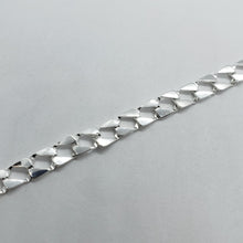Load image into Gallery viewer, 925 Sterling Silver Flat Mariner Link Chain Bracelet 7mm 1/4 inch Wide 7" Long