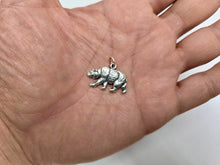 Load image into Gallery viewer, 925 Sterling Silver Large Walking Grizzly Bear Pendant 1/2 (13mm) Inch Tall