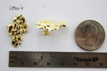 Load image into Gallery viewer, Authentic 10k Solid Yellow Gold Nugget Stud Earrings Men Women Unisex