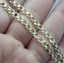 Load image into Gallery viewer, 10K Yellow Gold Solid Cuban Link Chain Curb Necklace Bracelet 5mm, 7"~30"