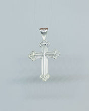 Load image into Gallery viewer, 925 sterling silver cross pendant 1inch or 1.3inch