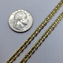 Load image into Gallery viewer, Authentic 14K Solid Yellow Gold Concave Mariner Chain Necklace 4.6mm 20" ~ 26"