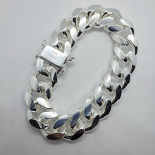 Load image into Gallery viewer, Sterling Silver Miami Cuban Link Chain Domed Surface Thick Bracelet 18mm 8" 9"