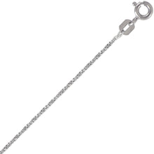 Load image into Gallery viewer, Authentic 14K Gold D/C Twisted Box Chain Necklace 3 Colors / 1-1.5mm / 16"-24"