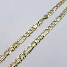 Load image into Gallery viewer, Authentic 14K Solid Gold Figaro Link Chain Men Women 6.5mm~7mm Necklace 7"~30"
