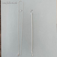 Load image into Gallery viewer, Sterling Silver Snake Chain Necklaces & Bracelets 1mm Thin wide Sizes 16-30 Inch