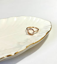 Load image into Gallery viewer, 14K Solid Rose Gold Dainty Smile Face Ring Band Handmade