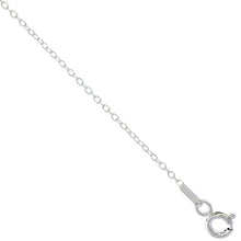 Load image into Gallery viewer, 925 Sterling Silver Very Thin Cable Link Chain Necklace Bracelet 0.9mm 16"-18"