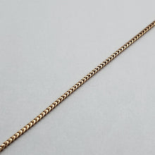 Load image into Gallery viewer, 14K Solid Rose Gold Franco Chain Necklace For Women 1mm Size 16" ~ 24"