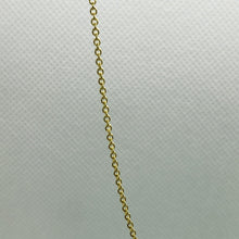 Load image into Gallery viewer, 14K Solid Yellow Gold Cable Link Chain Necklace Women Girl 1.3mm 16" 18" 20"