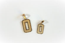 Load image into Gallery viewer, 10K Solid Yellow Gold Number Digit Charm Pendant 0-9 Diamond Cut 2 Sizes