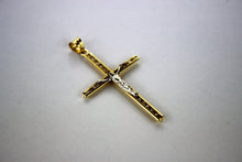 Load image into Gallery viewer, Authentic 10K Yellow Gold Cross Pendant Charm with 4 Sizes