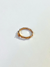 Load image into Gallery viewer, 14K Solid Gold Handmade Cross and Dots Ring Band