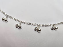 Load image into Gallery viewer, 925 Sterling Silver Anklet with Small Bells, Fits 9" to 10" Ankles