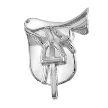 Load image into Gallery viewer, 925 Sterling Silver Horse Saddle Pendant Flawless Finish 1 Inch (25mm) Tall