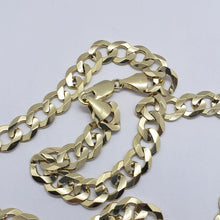 Load image into Gallery viewer, 10K Yellow Gold Solid Cuban Link Chain Curb Necklace Bracelet 10mm, 8"~30"