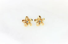 Load image into Gallery viewer, 14K Yellow & Rose Gold Pretty Flower Earrings 2 Sizes