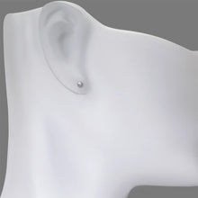 Load image into Gallery viewer, 14K Yellow or White Gold Diamond Cut Ball Stud Earrings 3mm Wide Screw Backing