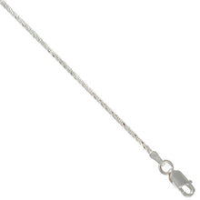 Load image into Gallery viewer, 925 Sterling Silver Very Thin Snake Chain Necklace Diamond Cut 1.4mm 16" to 20"