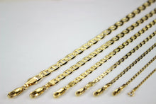 Load image into Gallery viewer, 10K SOLID YELLOW GOLD MARINER LINK CHAIN NECKLACE FOR MEN WOMEN 2mm ~ 6.5mm