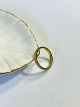 Load image into Gallery viewer, 14K Solid Gold Handmade Coin Edges Ring Band