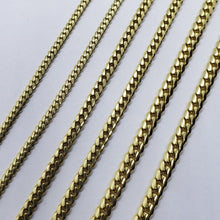 Load image into Gallery viewer, 18K Solid Yellow Gold Miami Cuban Link Chain Necklace Men 2.5mm-4mm Size 18"~24"
