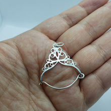 Load image into Gallery viewer, 925 Solid Sterling Silver Large Charm Holder Pendant 1 1/2 inch Tall Made in USA