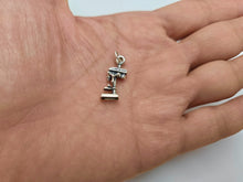 Load image into Gallery viewer, 925 Sterling Silver Drill Tool Press Charm Pendant 5/8 (16mm) Inch Tall