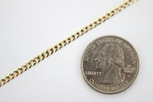 Load image into Gallery viewer, 14K Authentic Solid Yellow Gold Cuban Chain Men Women 2mm/7"~9"&16"~24"