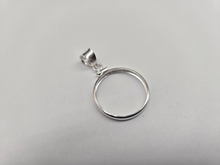 Load image into Gallery viewer, 925 Sterling Silver 5 Cent Nickel Coin Bezel Frame 21mm Screw Top Coin Edge