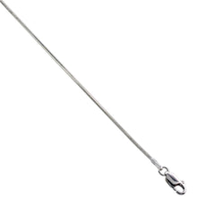 Load image into Gallery viewer, 925 Sterling Silver Octagon Diamond Cut Snake Chain Necklace 1mm 7" to 30"