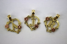 Load image into Gallery viewer, Authentic 10K Gold Initial Pendant Charm Diamond Cut for Girls Boys Men Women