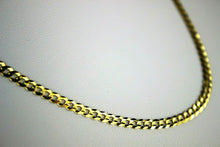Load image into Gallery viewer, 10K SOLID GOLD Cuban Link Chain Necklace Men Women 2.5mm~3.7mm Size 16"~30"