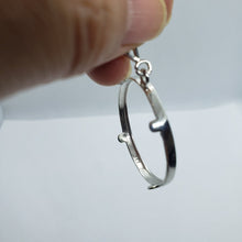 Load image into Gallery viewer, 925 Sterling Silver Mexican Cien Pesos Bezel 39 mm Coins Prong Back Square Edge