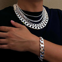 Load image into Gallery viewer, .925 Sterling Silver Cuban Curb Link Chain Necklace 1mm~11mm Men Women 16"~40"