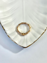 Load image into Gallery viewer, 14K Solid Gold Handmade Cross and Dots Ring Band