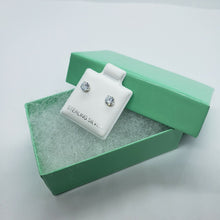 Load image into Gallery viewer, Tiny Sterling Silver Cubic Zirconia Stud Earrings Cartilage Nose Studs 2mm-4mm
