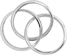Load image into Gallery viewer, Sterling Silver Rolling Domed Band Ring for Men Women 5mm Handmade Size 6 to 14