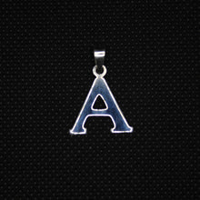 Load image into Gallery viewer, 925 Sterling Silver Alphabet Initial Pendant Plain Slab Serif Upper Case Letter