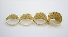 Load image into Gallery viewer, Authentic 10k Gold Nugget Ring Small Medium Large Extra Large Sizes 6-13
