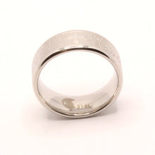 Load image into Gallery viewer, Stainless Steel Christian Lord's Prayer Bullnose Edges Wedding Ring Band 8mm