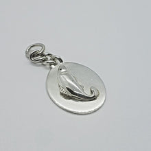 Load image into Gallery viewer, Sterling Silver Fish Oval Tag Key Ring Pendant 1 3/4 inches Long High Quality
