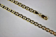 Load image into Gallery viewer, 10K SOLID YELLOW GOLD MARINER LINK CHAIN NECKLACE FOR MEN WOMEN 5.5mm 18" ~ 30"